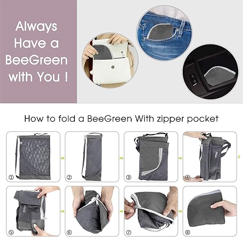 Miniatura 9 de BeeGreen Mochila con cordón para hombres y mujeres, atlética, gimnasio, deportes, entrenamiento, playa, natación