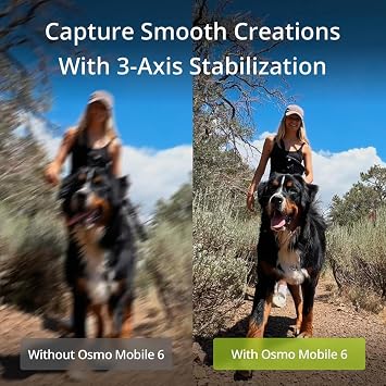 DJI Osmo Mobile 6 Gimbal Stabilizer for Smartphones, 3-Axis Phone Gimbal, Built-In Extension Rod, Object Tracking, Portable and Foldable, Vlogging Stabilizer, YouTube TikTok, Slate Gray | Object Tracking, 3-Axis Phone, YouTube TikTok, Built-In Extension Rod