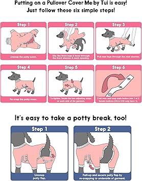 Amazon Com Cover Me By Tui Adjustable Fit Puppy Print Pullover With Long Sleeve For Pets Xx Large Pet Supplies