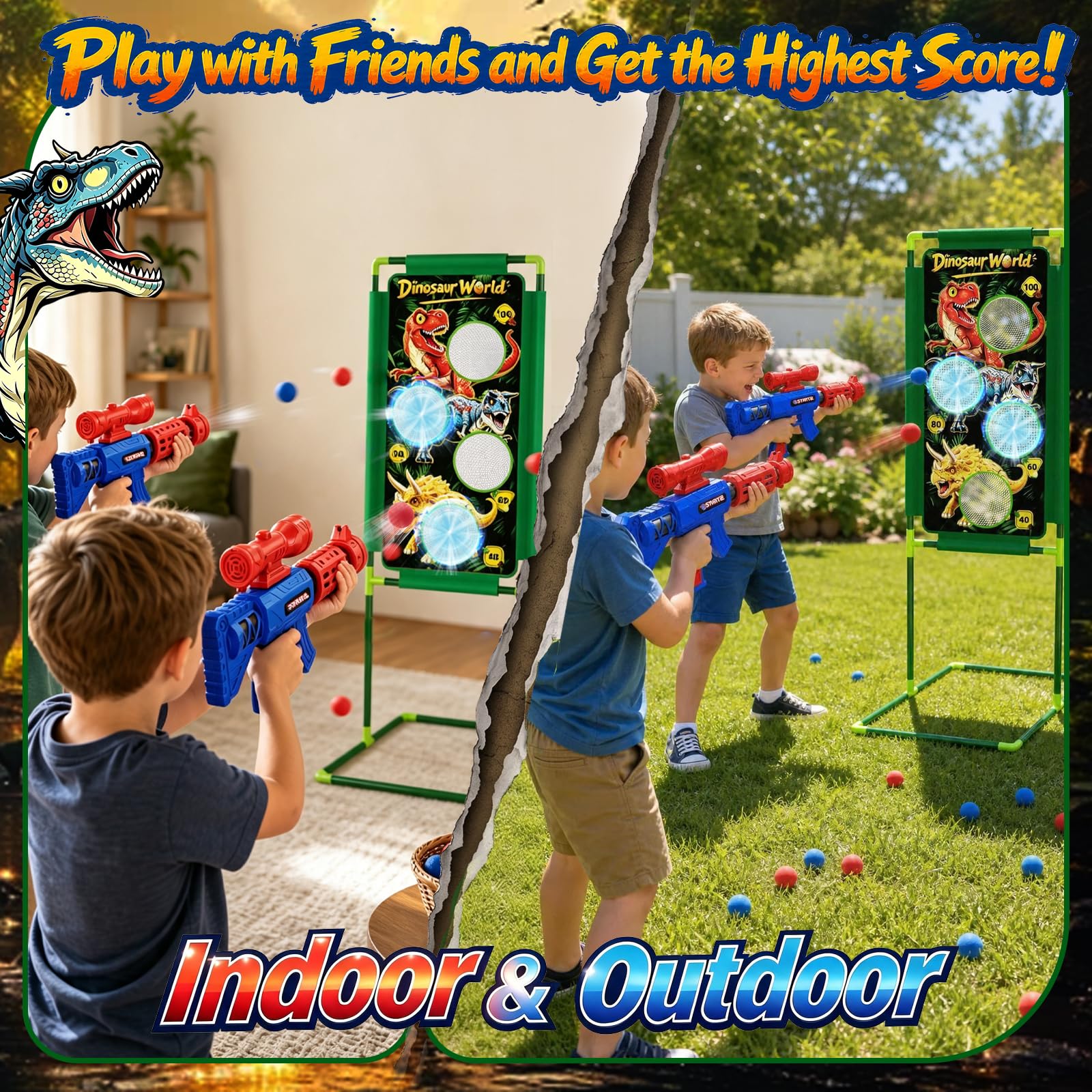 Dinosaur Shooting Game Toys for Kids -7
