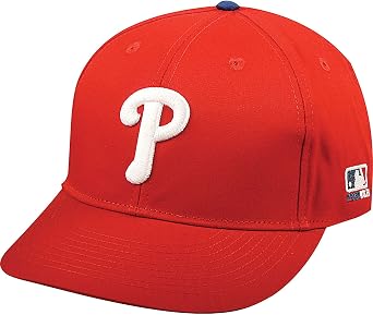 OC Sports MLB-300 MLB Cotton Twill Baseball Cap - Philadelphia Phillies Home & Road Red / 6 7/8" - 7 1/2"