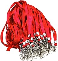 Vista 10 de Beebel 100 cordones morados para insignias de identificación, cordón plano con clip de insignia con gancho en J (morado)