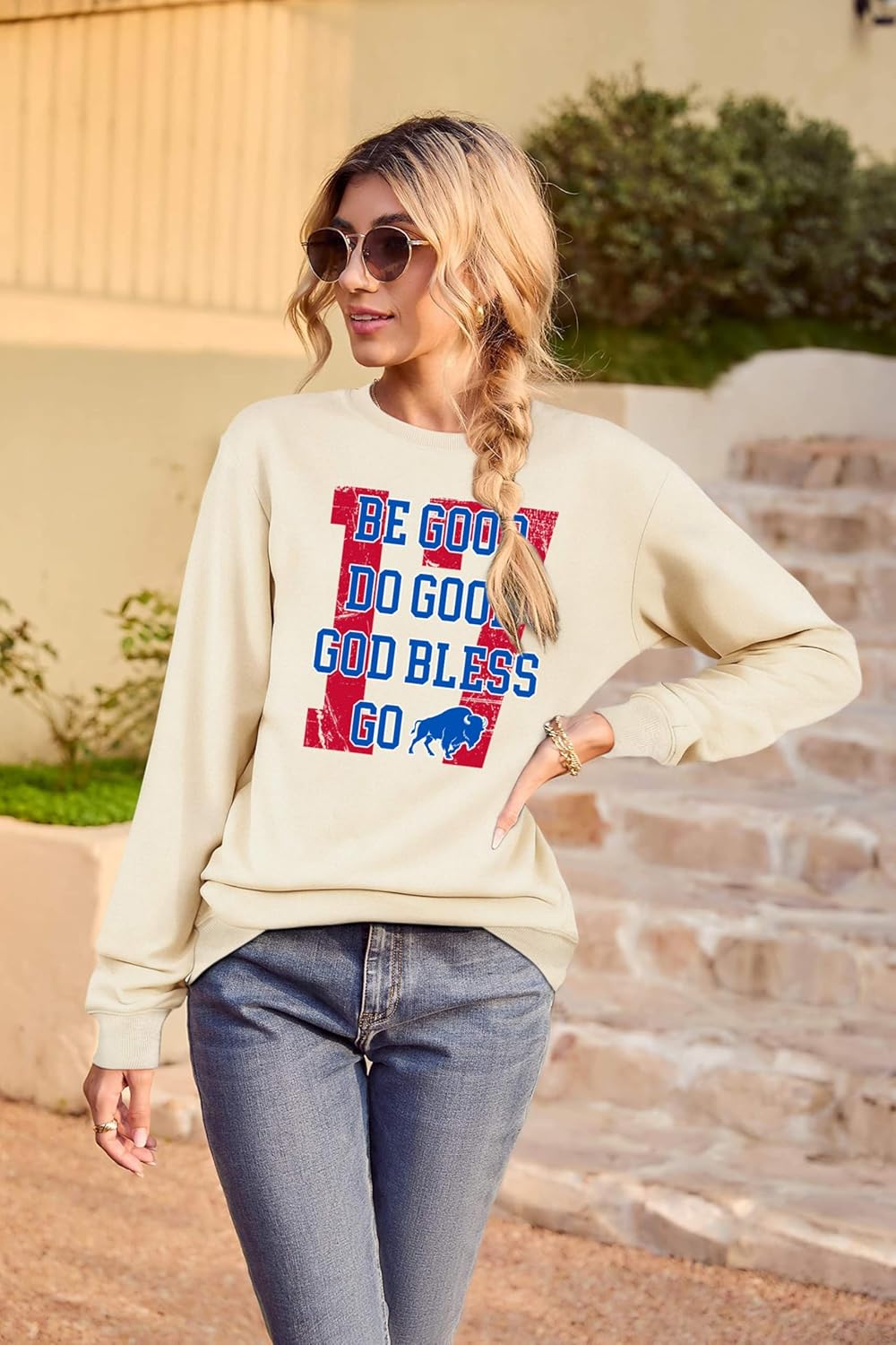 Football Sweatshirt Women Game Day Sweatshirts Football Team Fans Pullover Shirt Crewneck Heart Graphic Long Sleeve - Image 4