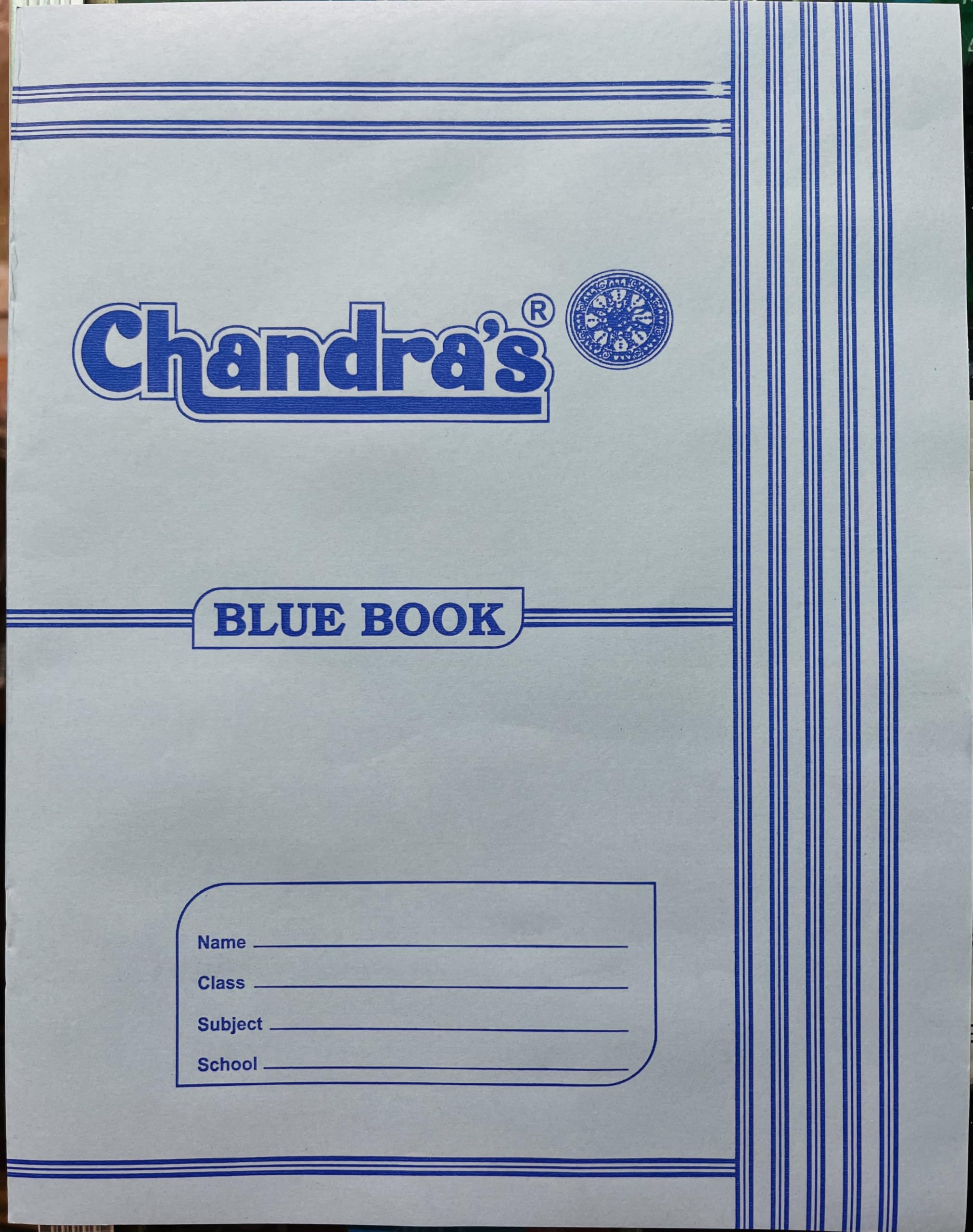 Chandras Bluebook Single Ruled (10 Pages)