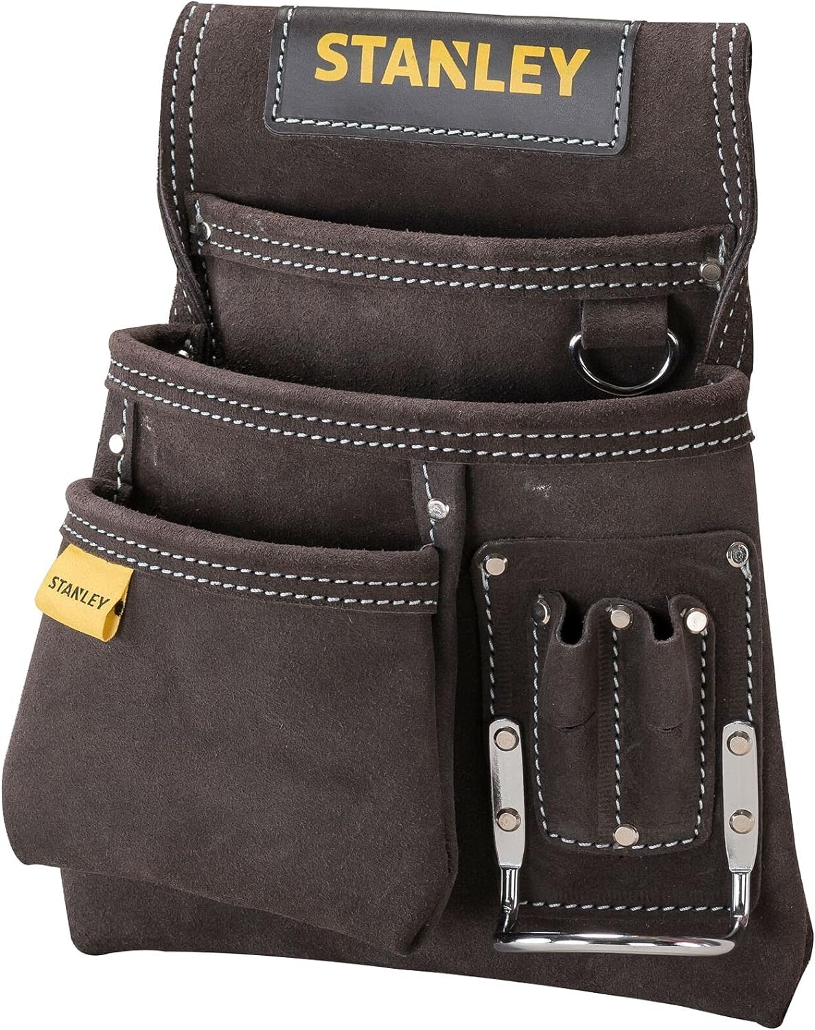STANLEY STST1-80114 Fodero porta utensili in cuoio + STANLEY STST1-80119 Cintura in cuoio per foderi porta utensili
