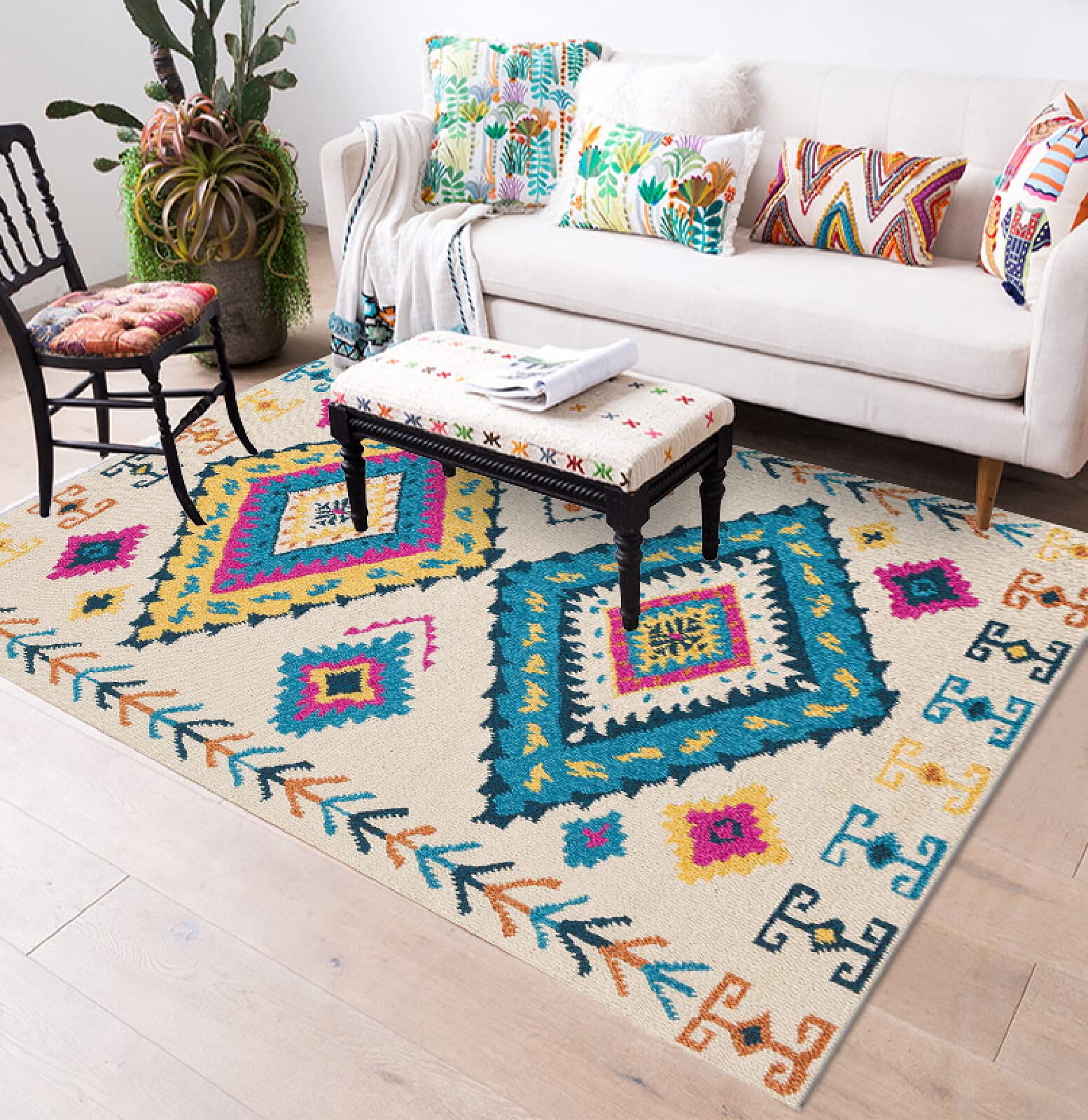 Tapis antidérapant pour entrée de maison et sol d'intérieur doux