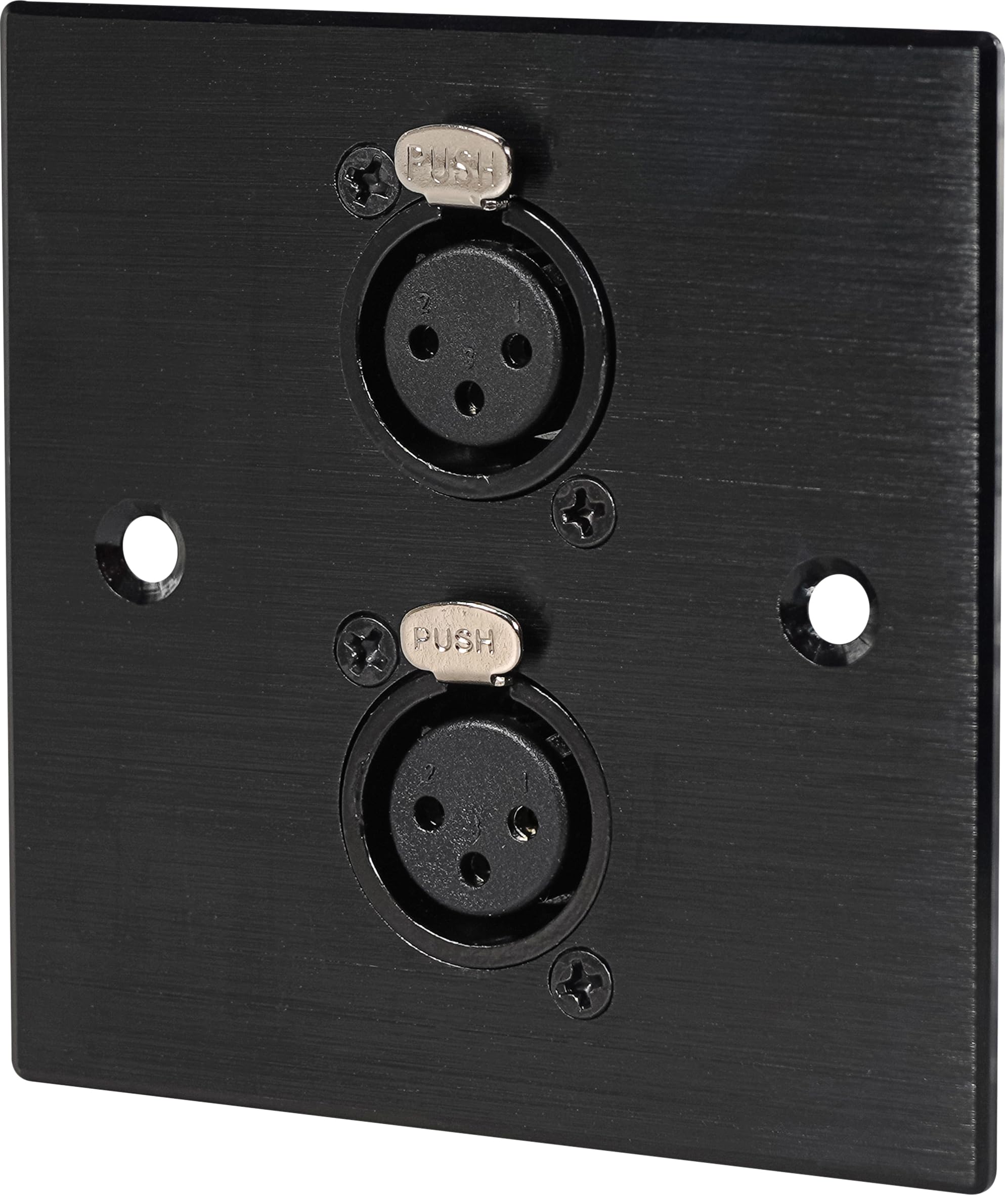 2 x Female XLR Wall Plate