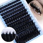Fluff Lash Clusters 8-Layer Thick Cluster Eyelash Extensions 156pcs Individual Lashes Clusters 10-18mm False Eyelashes Clusters D Curly DIY Mink Lash Extension by TOOCHUNAG