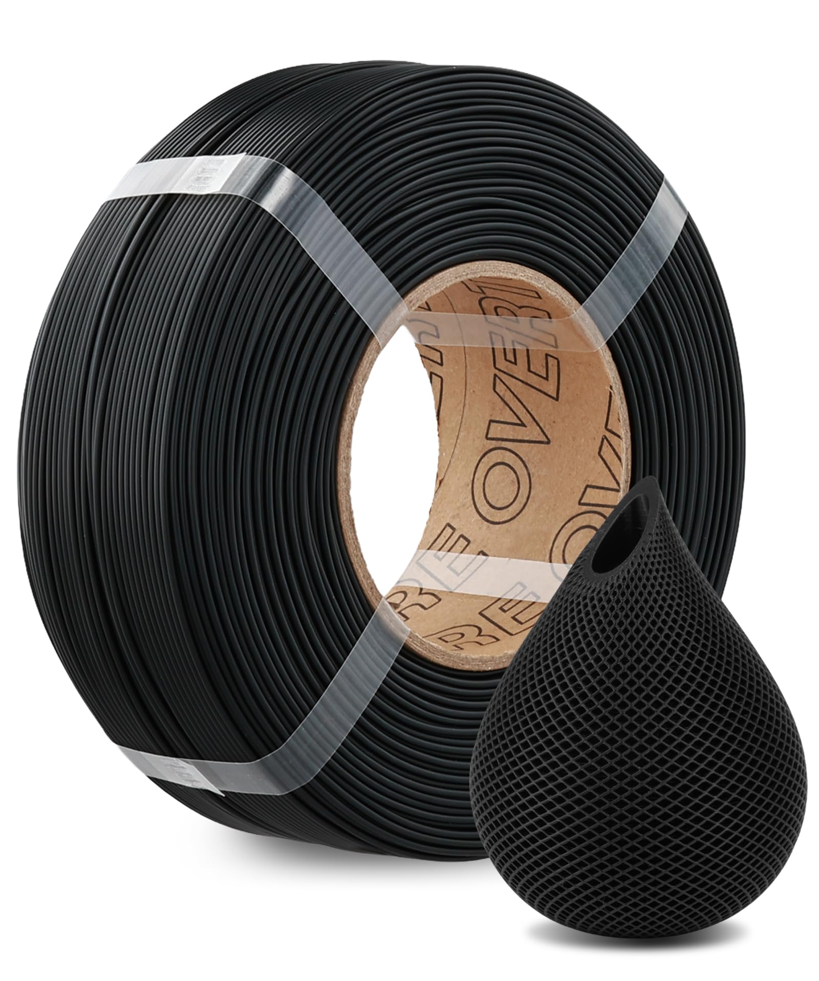 OVERTURE PLA Filament Refill 1.75mm 3D Printer Filament, Neatly Wound 1kg (2.2lb) Refilament Reusable Spool, Accuracy +/- 0.02 mm, Fit Most FDM 3D Printers