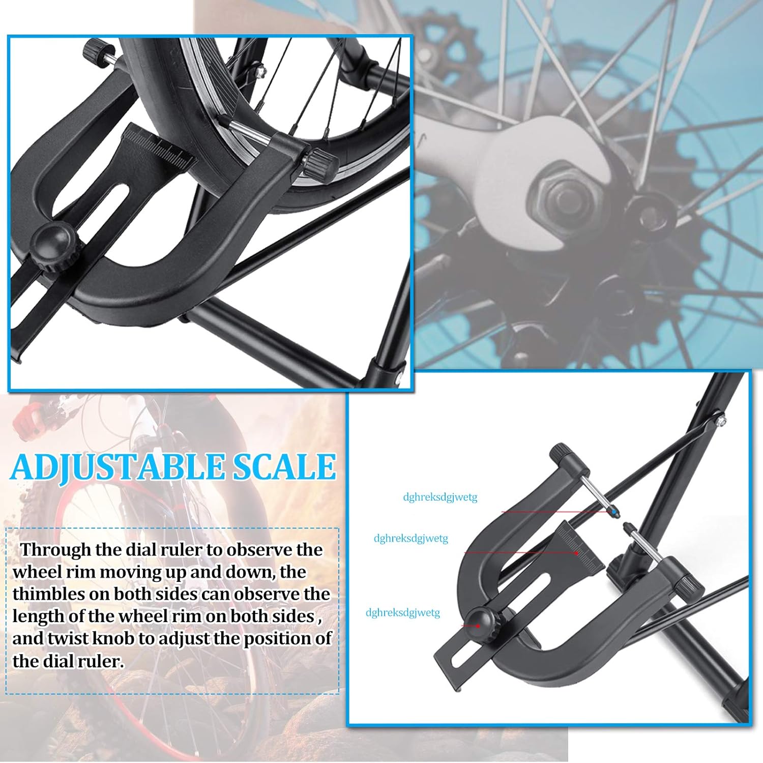 Clothink Bike Wheel Truing Stand Bicycle Wheel Maintenance Home Mechanic Truing Stand Fits 16" - 29" 700C Wheels : Sports & Outdoors