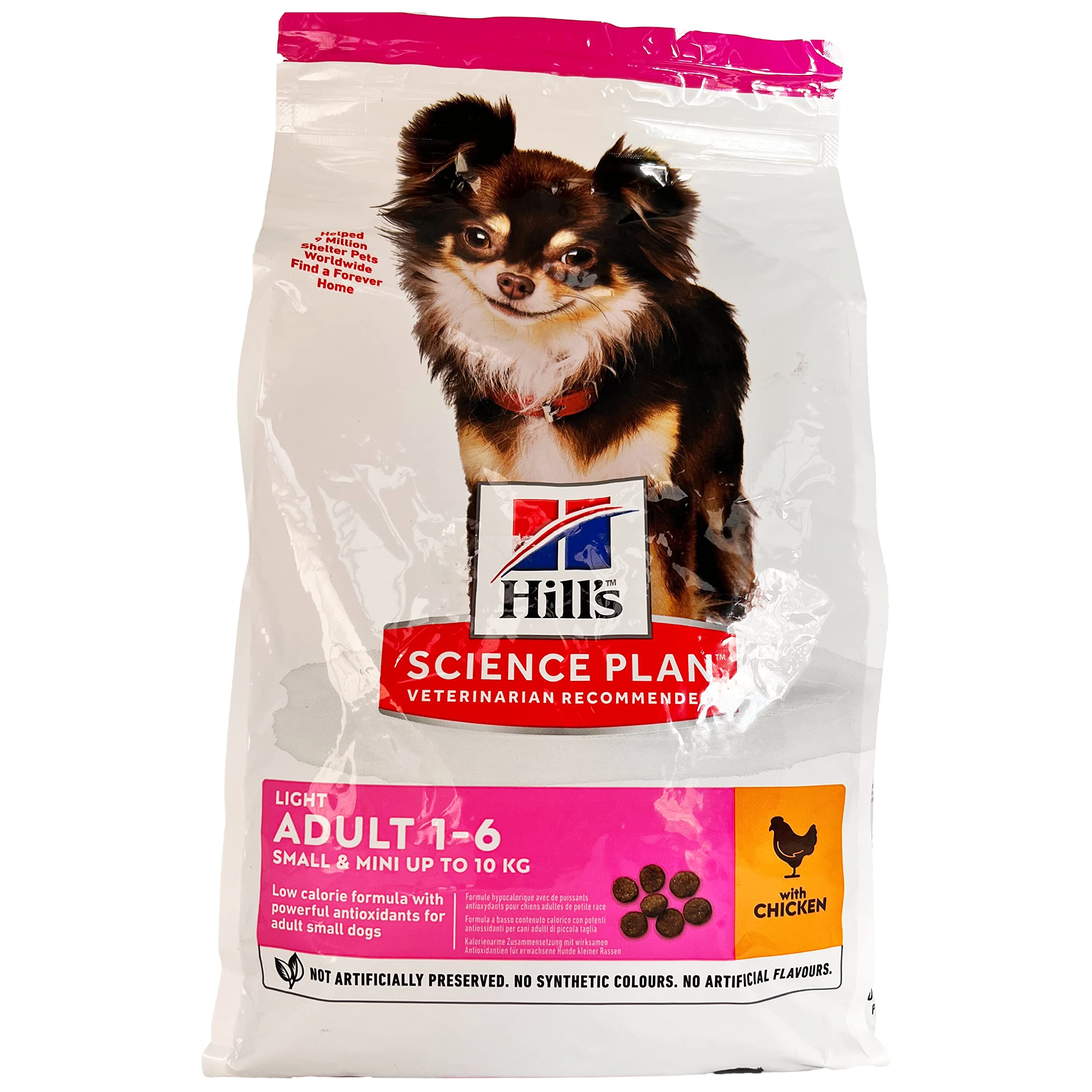 The Bramble Bay Science Plan Dog Food Light Small & Mini Adult Dog with Chicken Flavour 1 x Pack of 1.5 Kg Dry