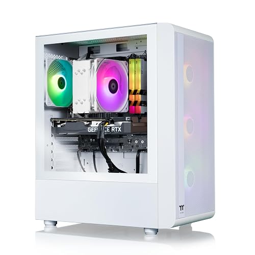 Thermaltake LCGS Quartz i1460 Gaming Desktop (Intel Core™ i5-14400F, ToughRam DDR4 3600Mhz 16GB RGB Memory, NVIDIA GeForce® RTX 5060, 1TB NVMe M.2, WiFi, Windows 11) S2QT-B760-560-LCS - 14400F | 5060