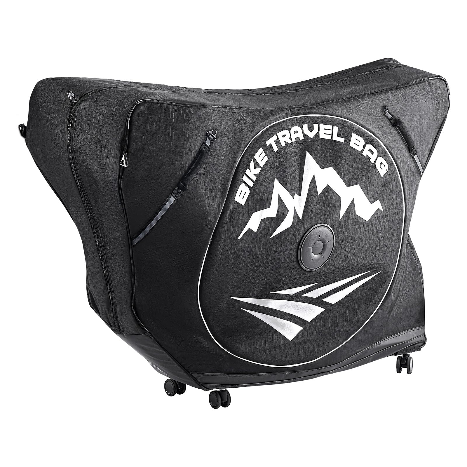 VEVOR Fahrrad Transporttasche, Triathlon-Fahrradtasche mit TSA-Schloss & Doppelreißverschluss, bis max. 106 cm Radstand, für Reisen, Outdoor-Aktivitäten, Zug-, Flugzeug- & U-Bahn-Transport