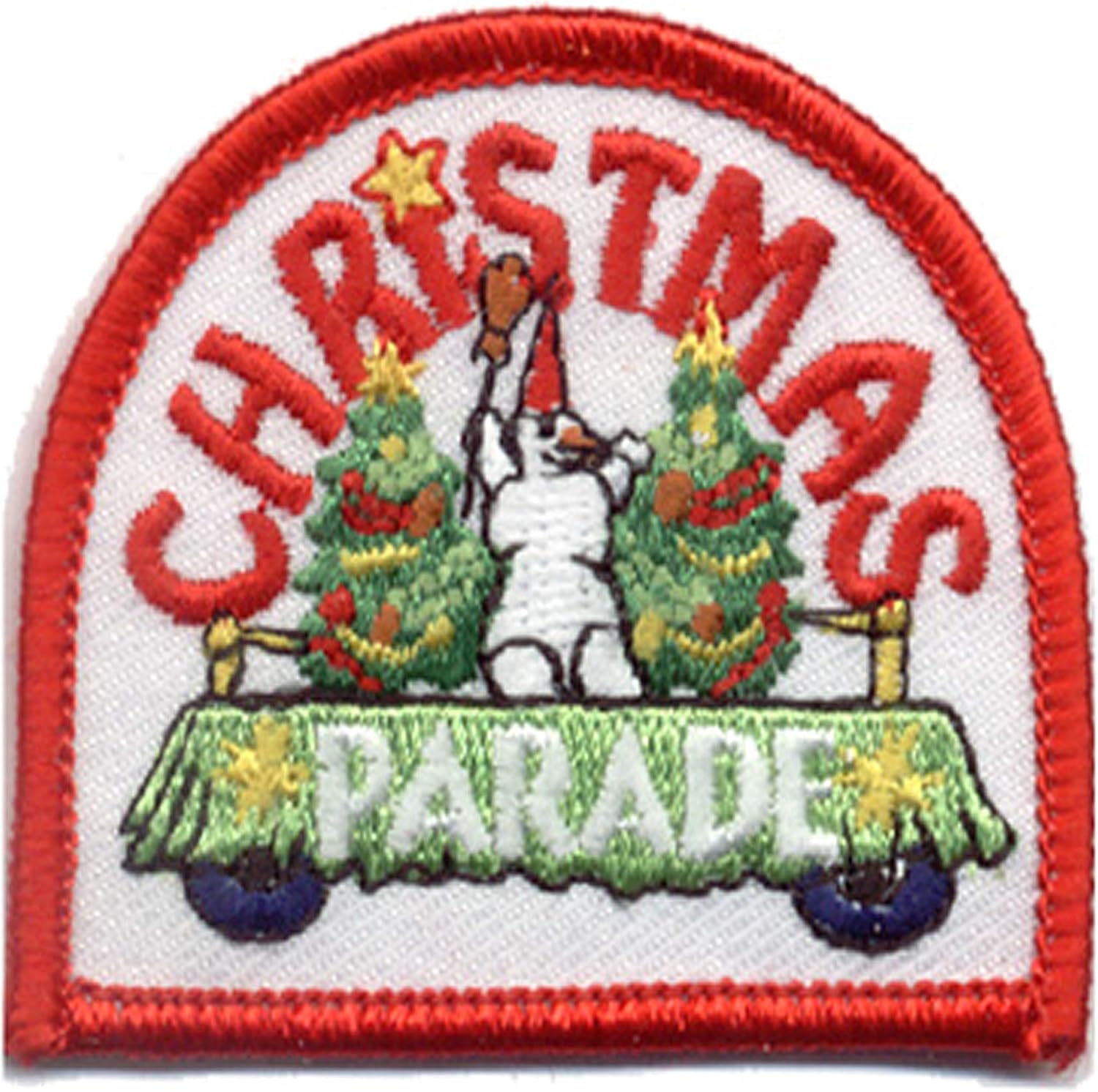 12 Pieces 2" Activity Scouts Applique Fun Patch - Christmas Parade (ADV-S-S-4305)