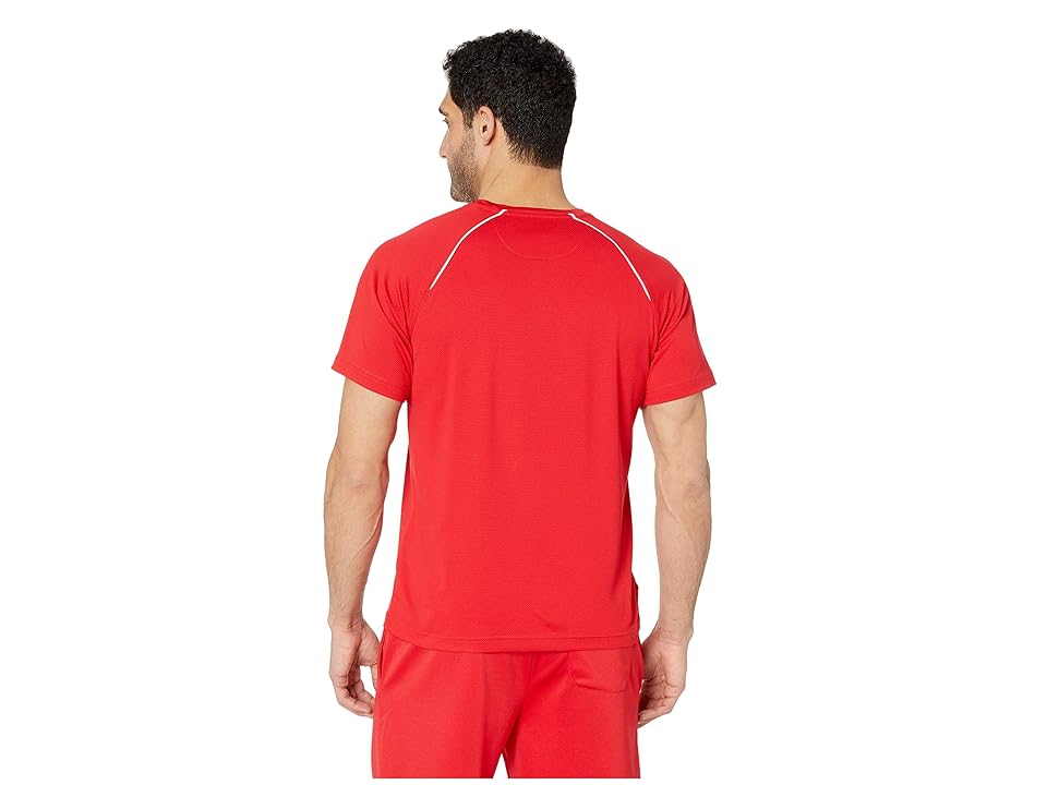 

Fila Heritage Tennis Piped Crew (Chinese Red/White) Men's Clothing