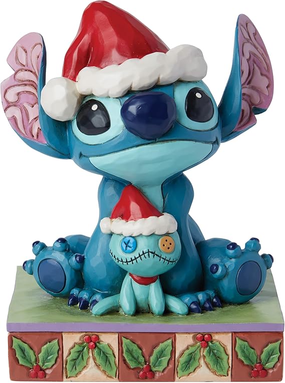 Figurine Enesco Jim Shore – Stitch En Pyjama De Noël – Hauteur 12 Cm