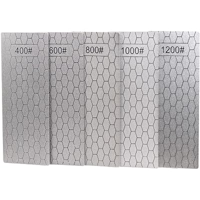 5 Pieces Diamond Sharpening Stone Set,Diamond Lapping Plate Coarse/Medium/Fine Grit Sharpener,400/600/800/1000/1200 Grit
