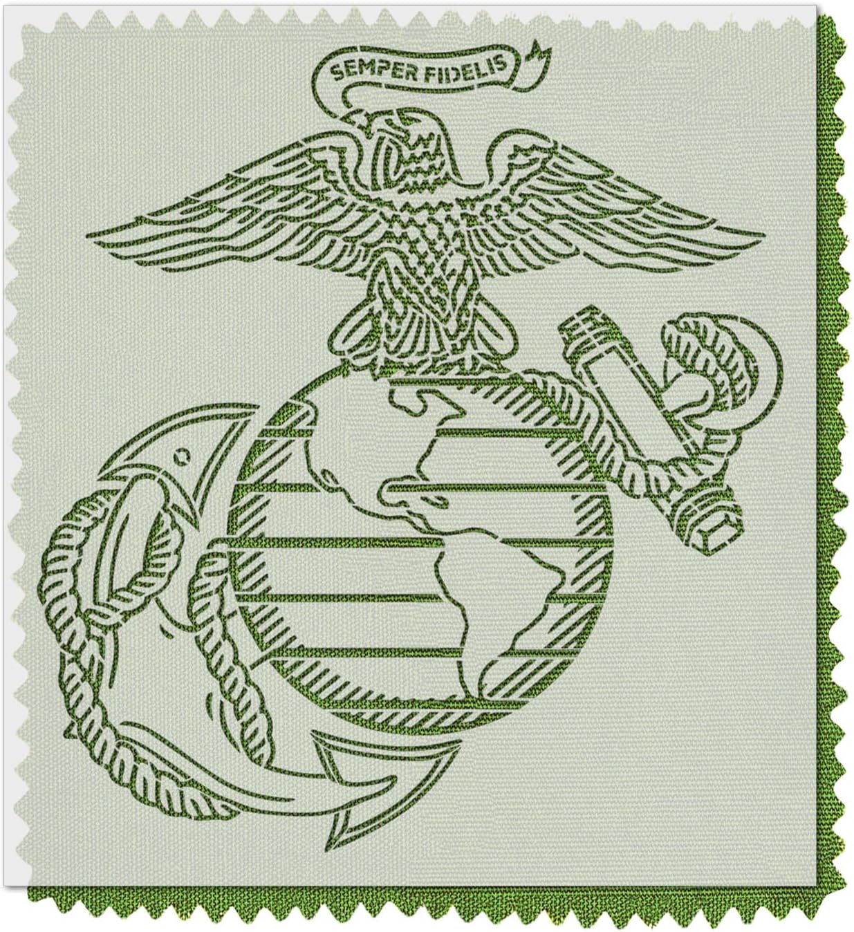 Stencil Stop Semper Fidelis Logo Stencil - Reusable for DIY Projects, Painting, Drawing, Crafts - 14 Mil Mylar Plastic (22 x 24 inches)