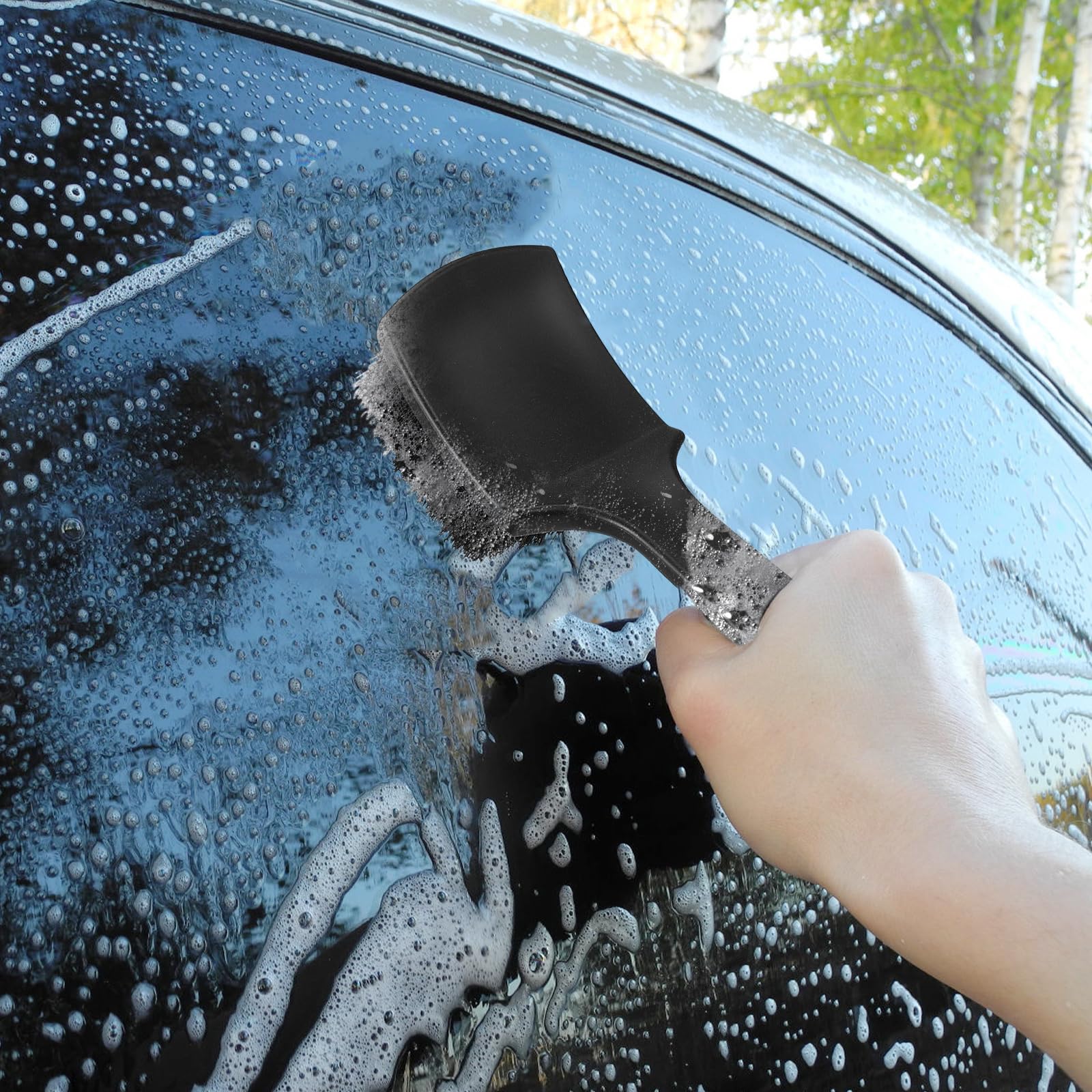 iplusmile Felgenbürste Alufelgen - Autofelgen-Reifenbürsten-Set – Auto-Detail-Waschset 1 17 Lange Weiche Felgenbürste 1 Autowasch-Detailbürste Mit Kurzem Griff Zum Reinigen Von Reifen Und Felgen