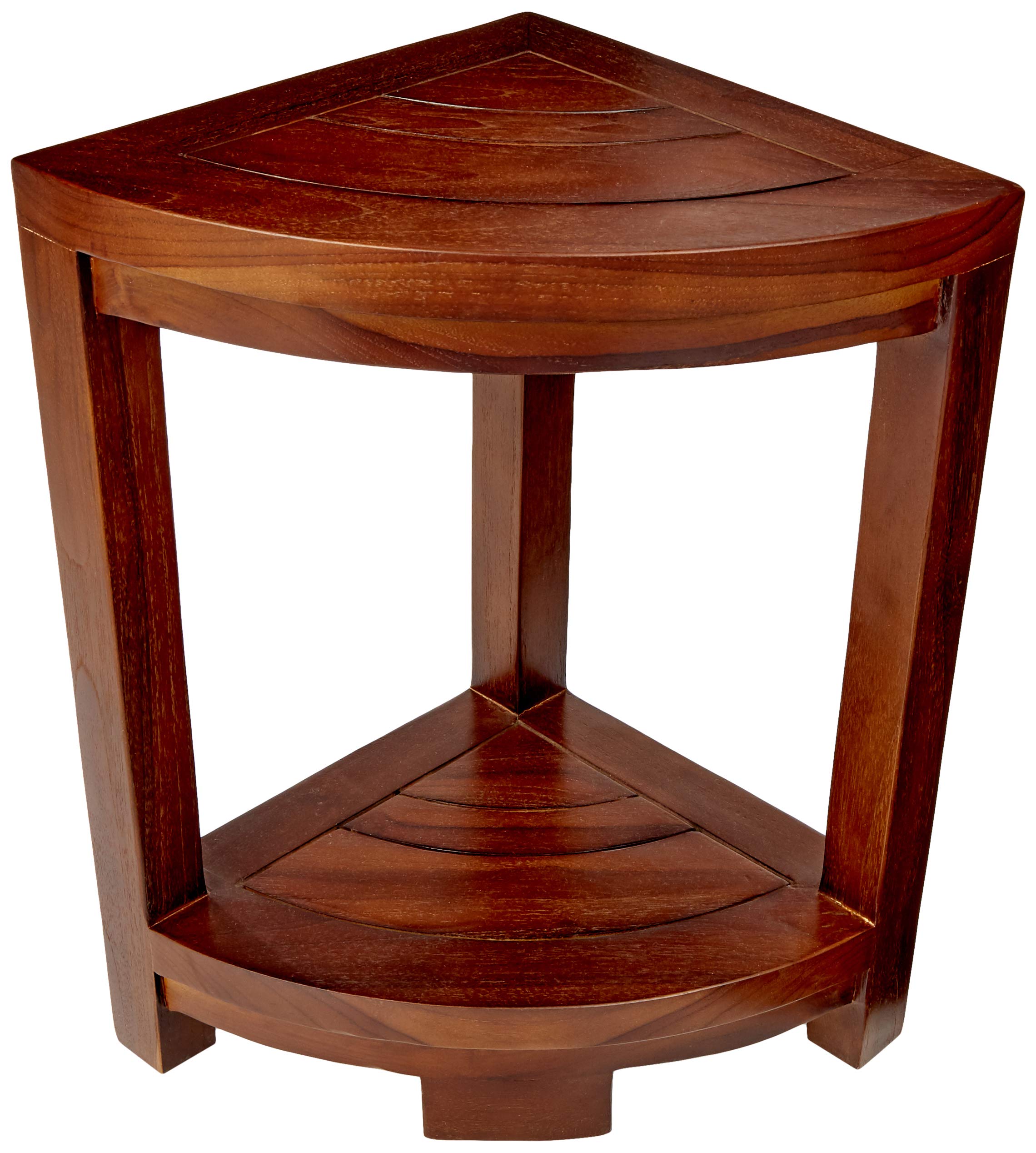 ALA TEAK Teak Wood Bath Spa Shower Stool Corner Table Bench Stool Fully