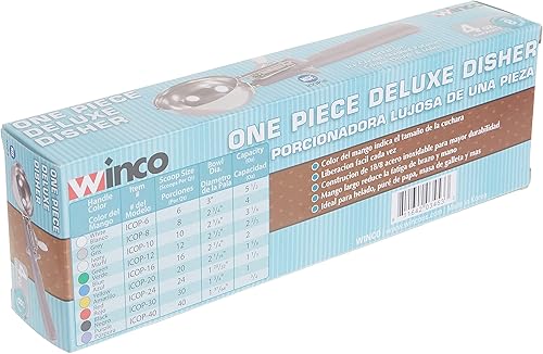 Miniatura 6 de Winco Plato de helado con mango gris, talla 8