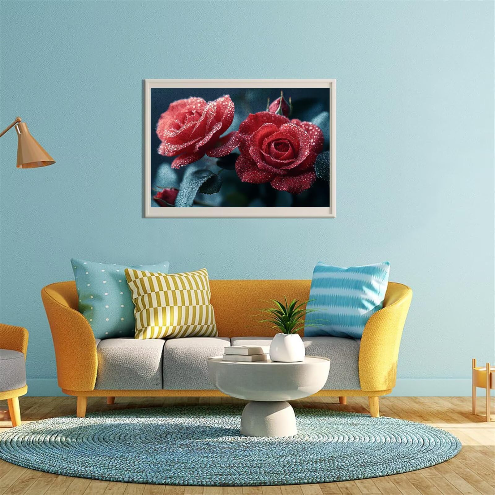 Blume Puzzle für Erwachsene Kinder Anspruchsvoll 5000 Teile Impossible Klassische Puzzles Schwer Rose ab 8 9 10 Jahre Mädchen Jungen Jigsaw Kunst Educa, für Dekoration und Geschenke 105x156cm t-313