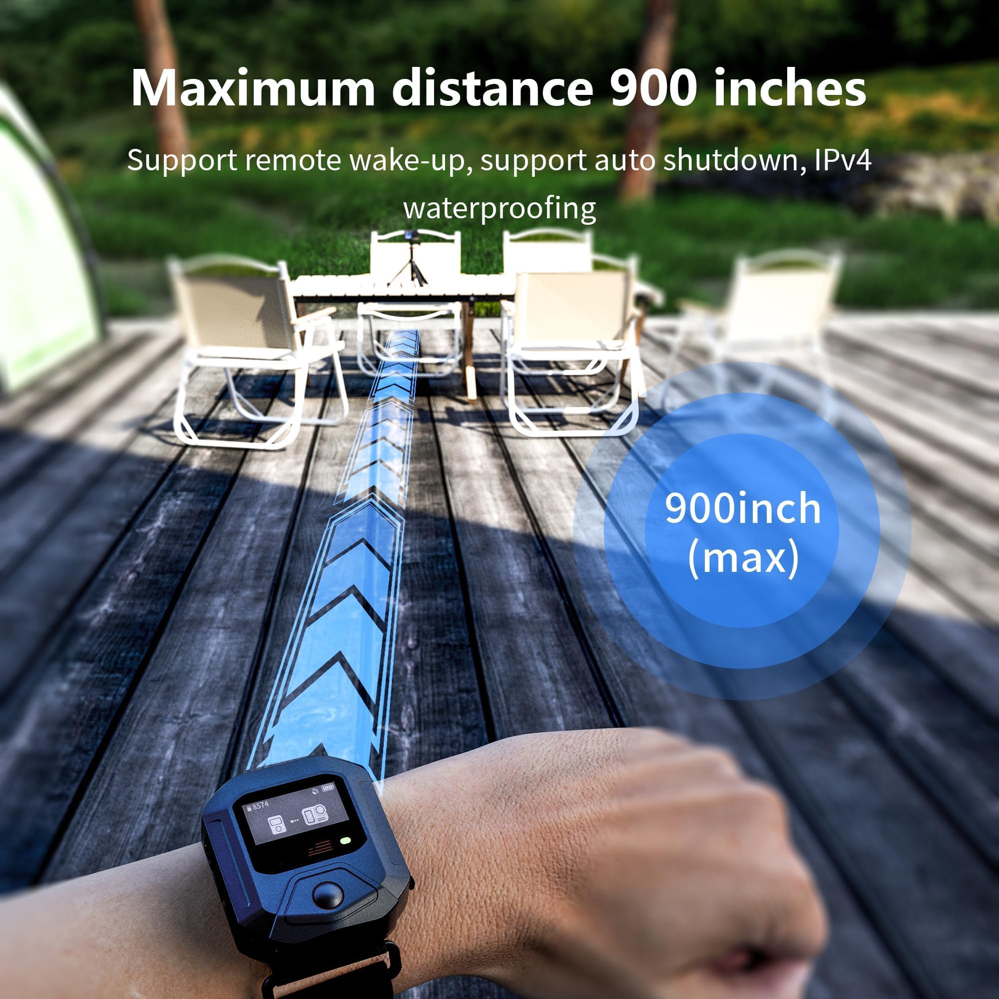 YDW Mando a distancia GPS Bluetooth para DJI Osmo Action 5 Pro/Action 4, una máquina con múltiples controles, accesorios de acción inteligente de alcance de 25 m, accesorios de control remoto