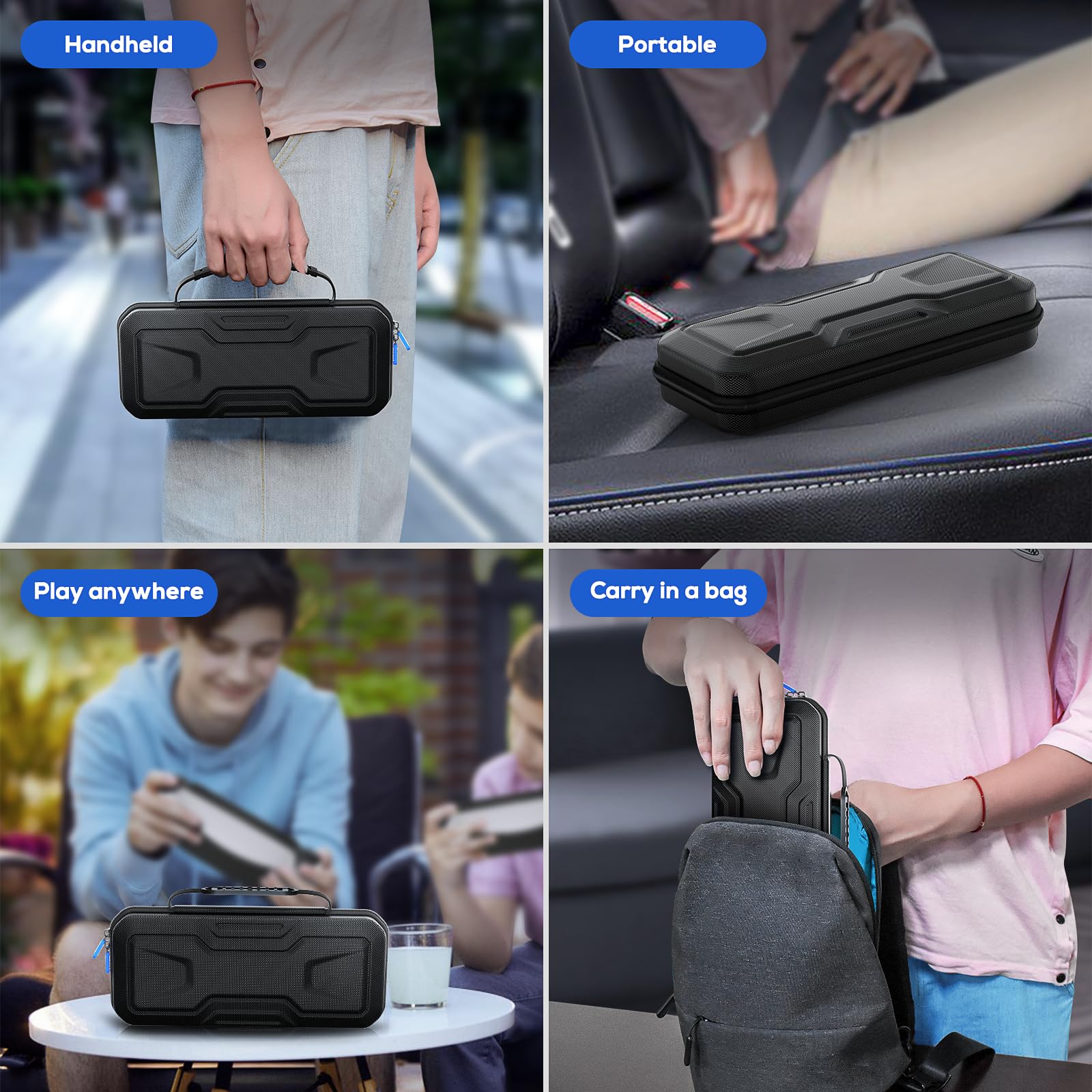 FASTSNAIL Étui pour Playstation Portal Remote Player,Pochette pour PS Portal,Étui Protection EVA Housse pour PS5 Portal Console,PSP Accessories