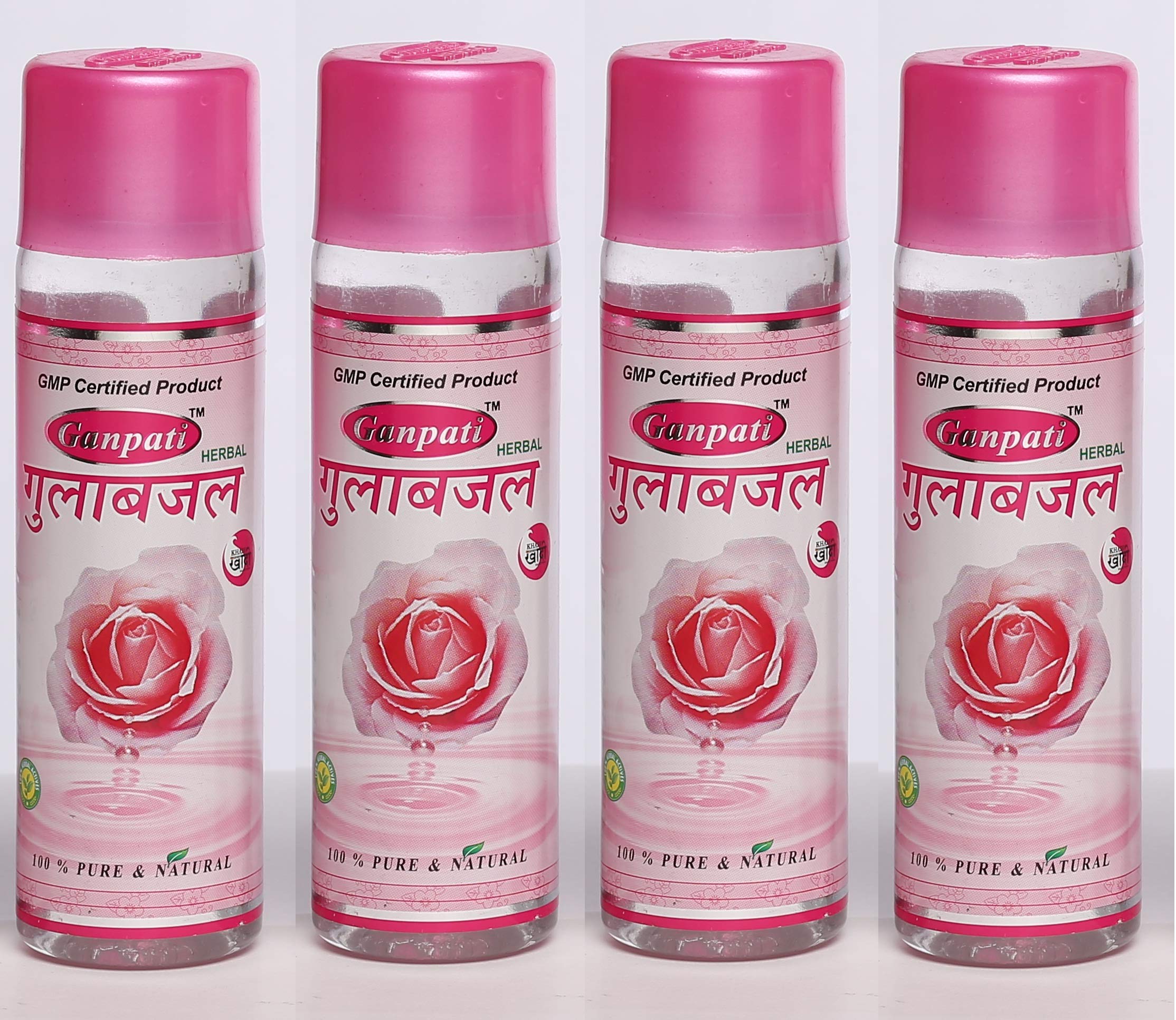 Organic and Natural Rose Water Spray Toner For Face and Skin (100ml)- Pack of 4