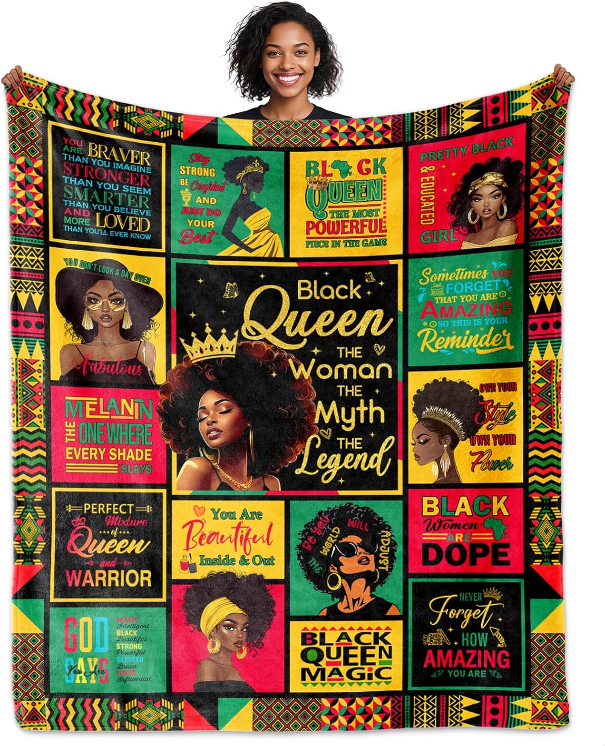 African American Black Gifts for Women, AfroAmerican Girl