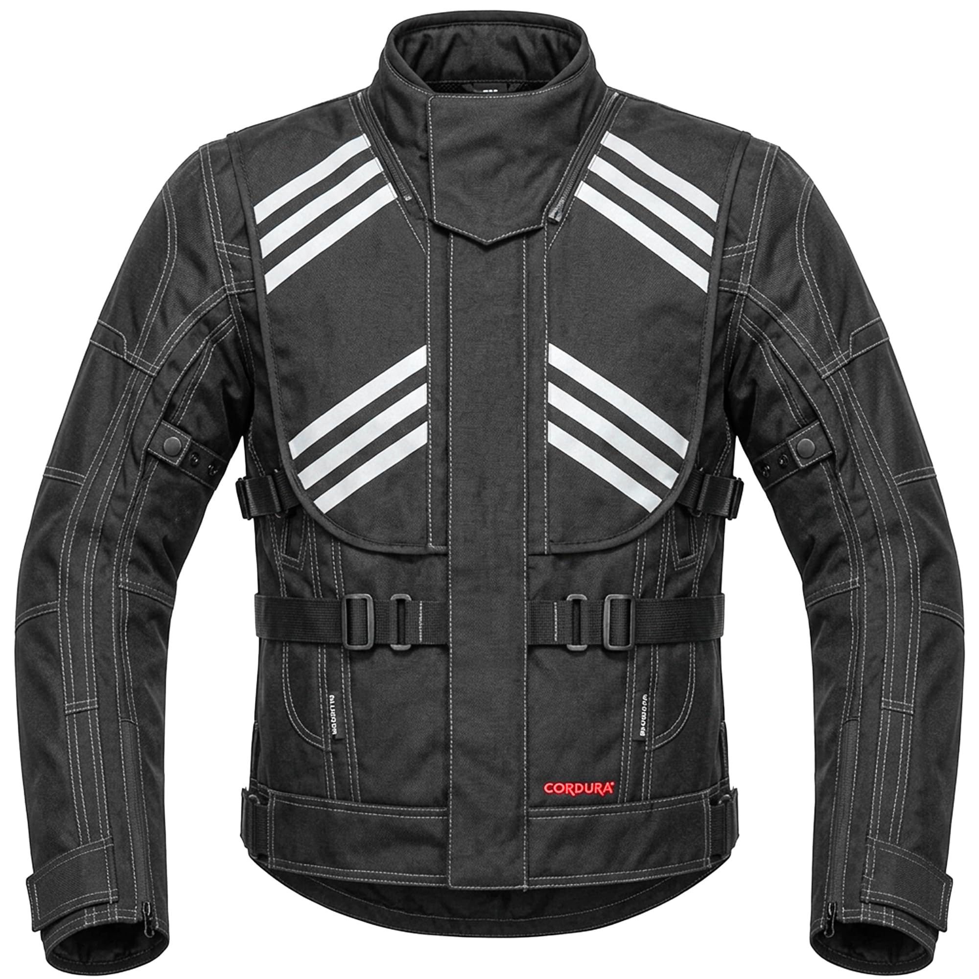 ONEX Waterproof Motorbike Jacket for Men CE Protected Touring Riding Jacket Windproof (UK, Alpha, S, M, Regular, Regular, Black)