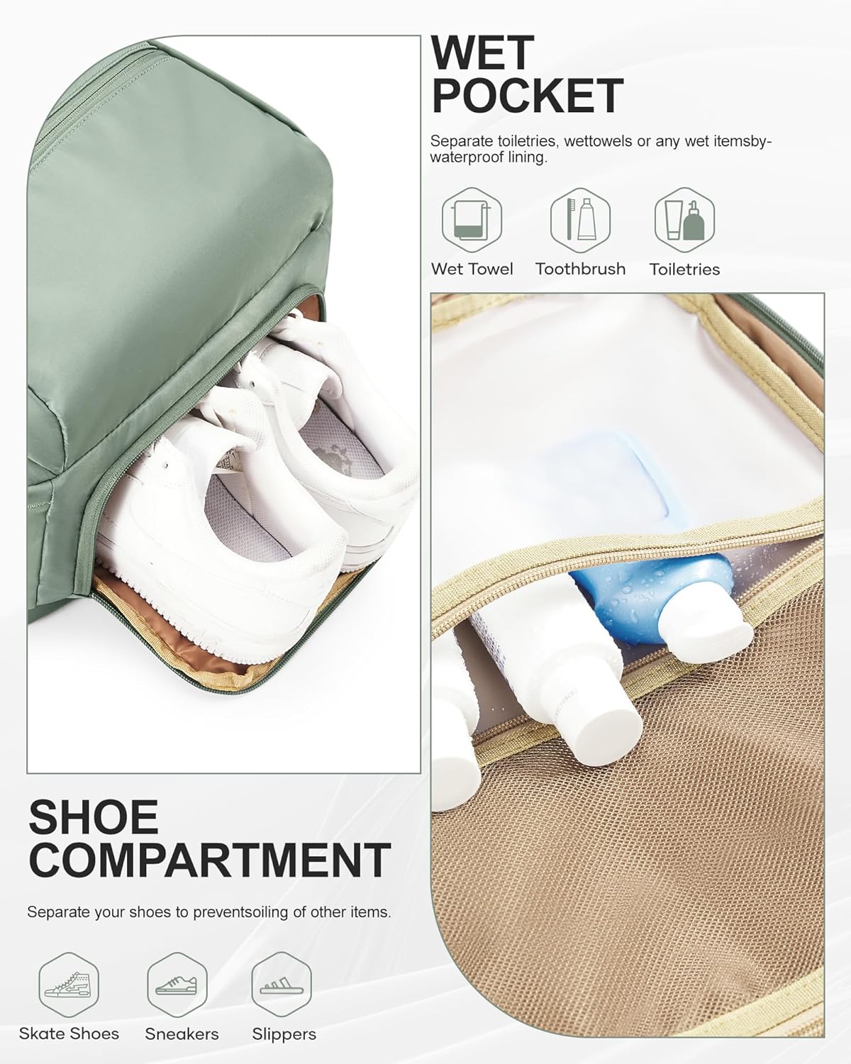 coofay Vacuum Backpack Travel with Pump Vacpack Backpack with Vacuum System Travel Compression Backpacks for Women Mochila De Viaje Carry on Luggage - Image 5