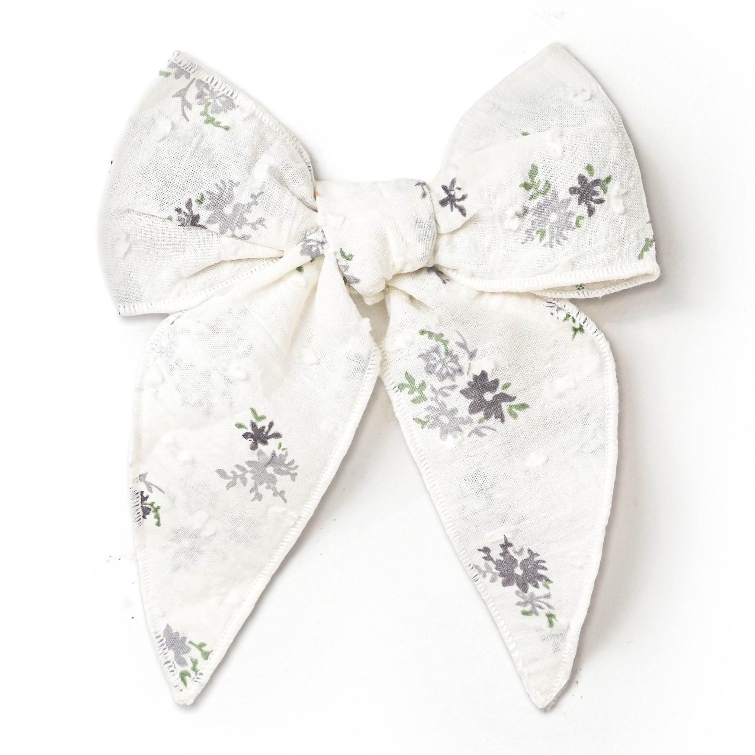 MakeMake Organics GOTS Certified Organic Cotton Baby Girl Hair Bows – Soft, Gentle Head Accessories for Newborns, Infants...