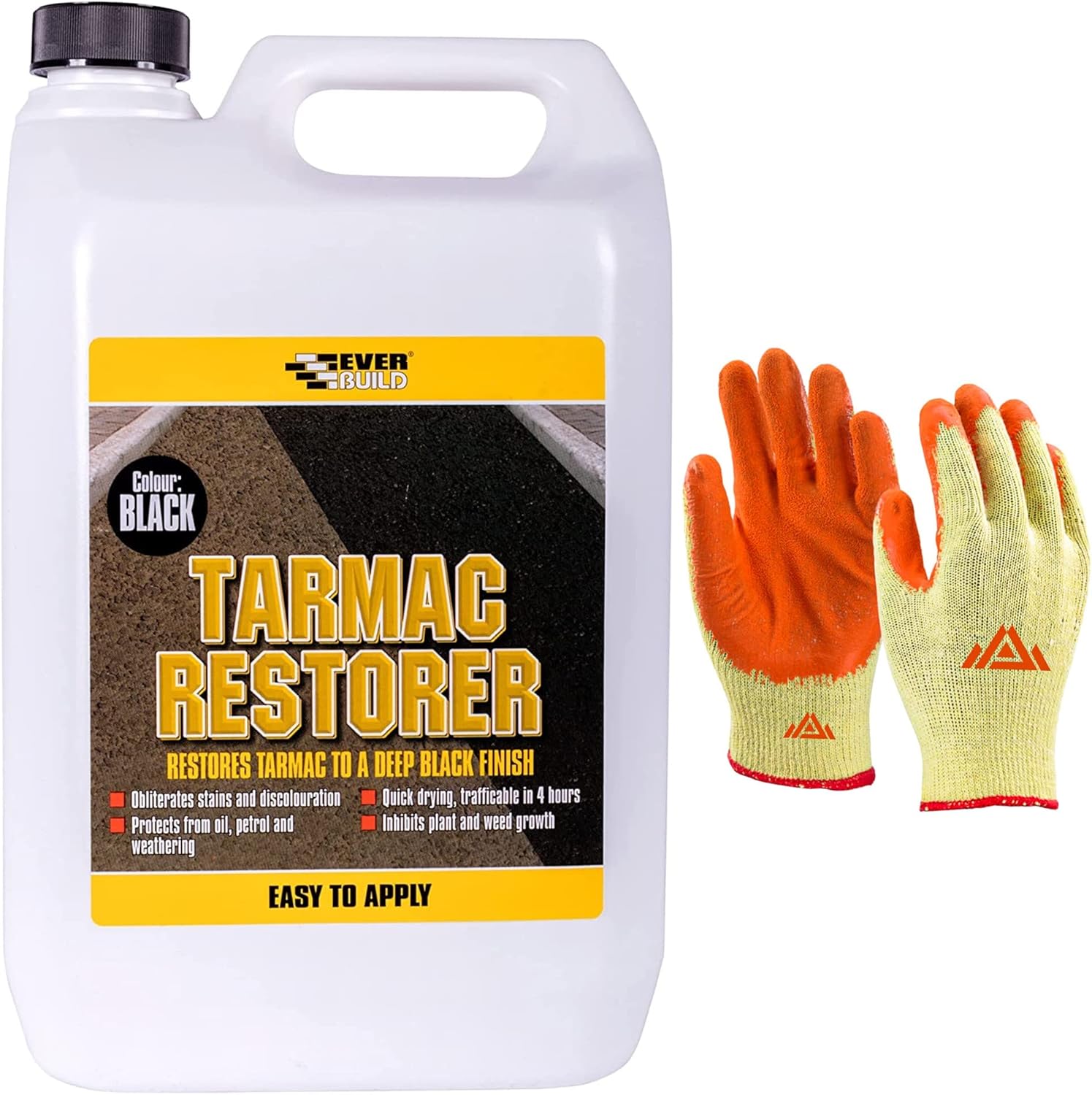 PERFECTONISH Tarmac Restorer Protective Gloves 5 Litres Tarmac Paint