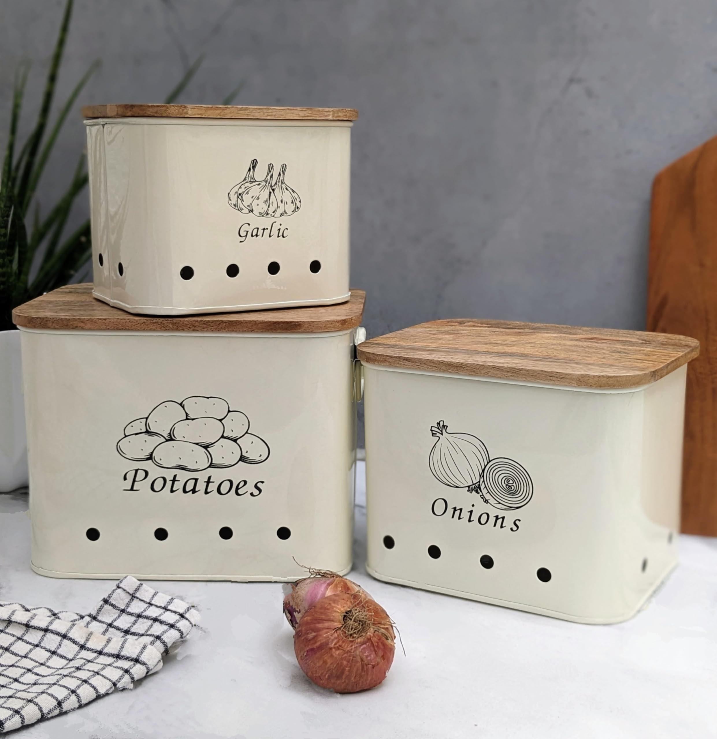 See full amazon price history chart for THE DECOR HOMES Potato,Onion,Garlic Containers Kitchen Storage(Set of 3) (White/Lid), Wood;Metal THE DECOR HOMES Potato,Onion,Garlic Containers Kitchen Storage(Set of 3) (White/Lid), Wood;Metal (B0C5JWN1MC) Amazon Price History, Amazon Price Tracker