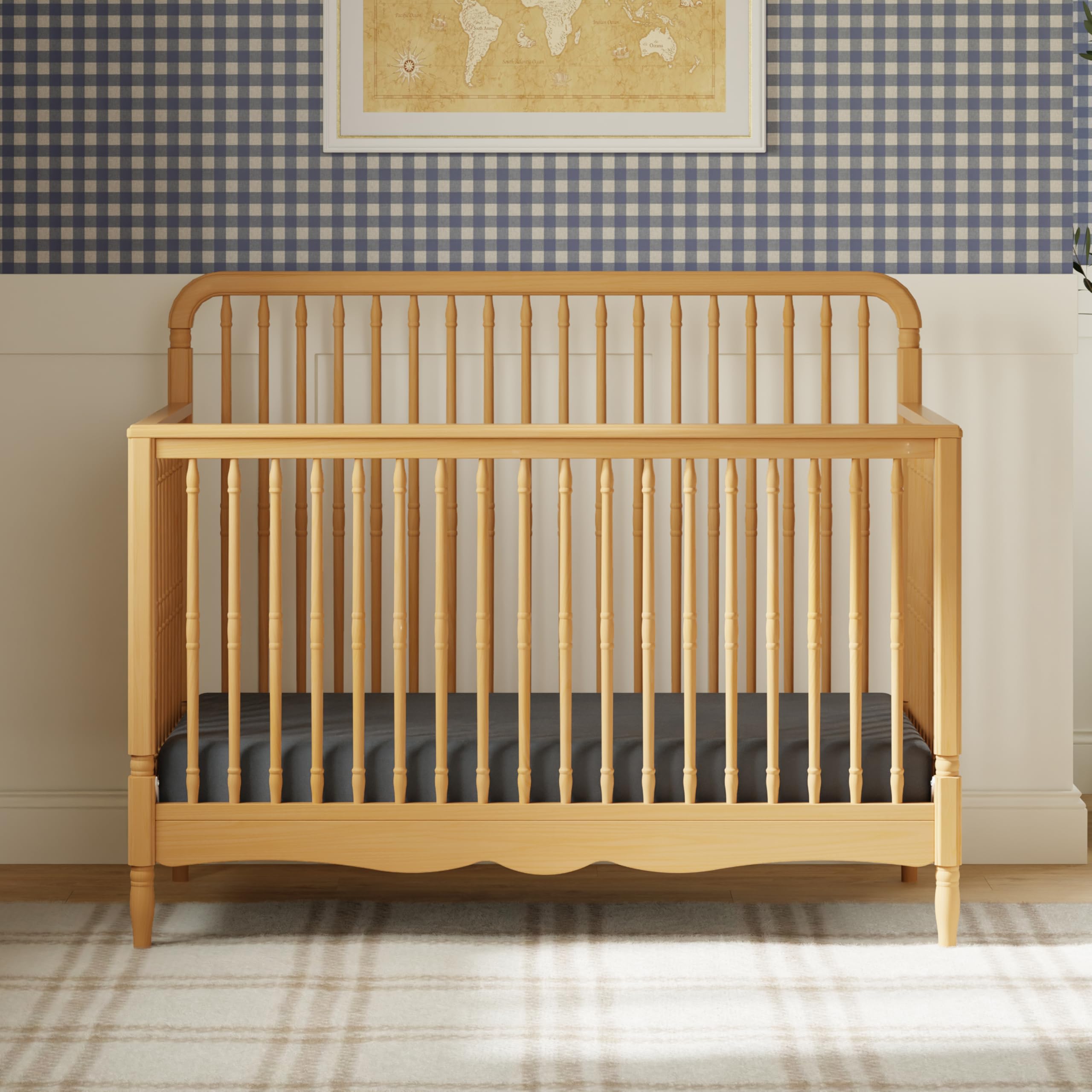 Amazon.com: NAMESAKE Liberty 4-in-1 Convertible Spindle Crib in