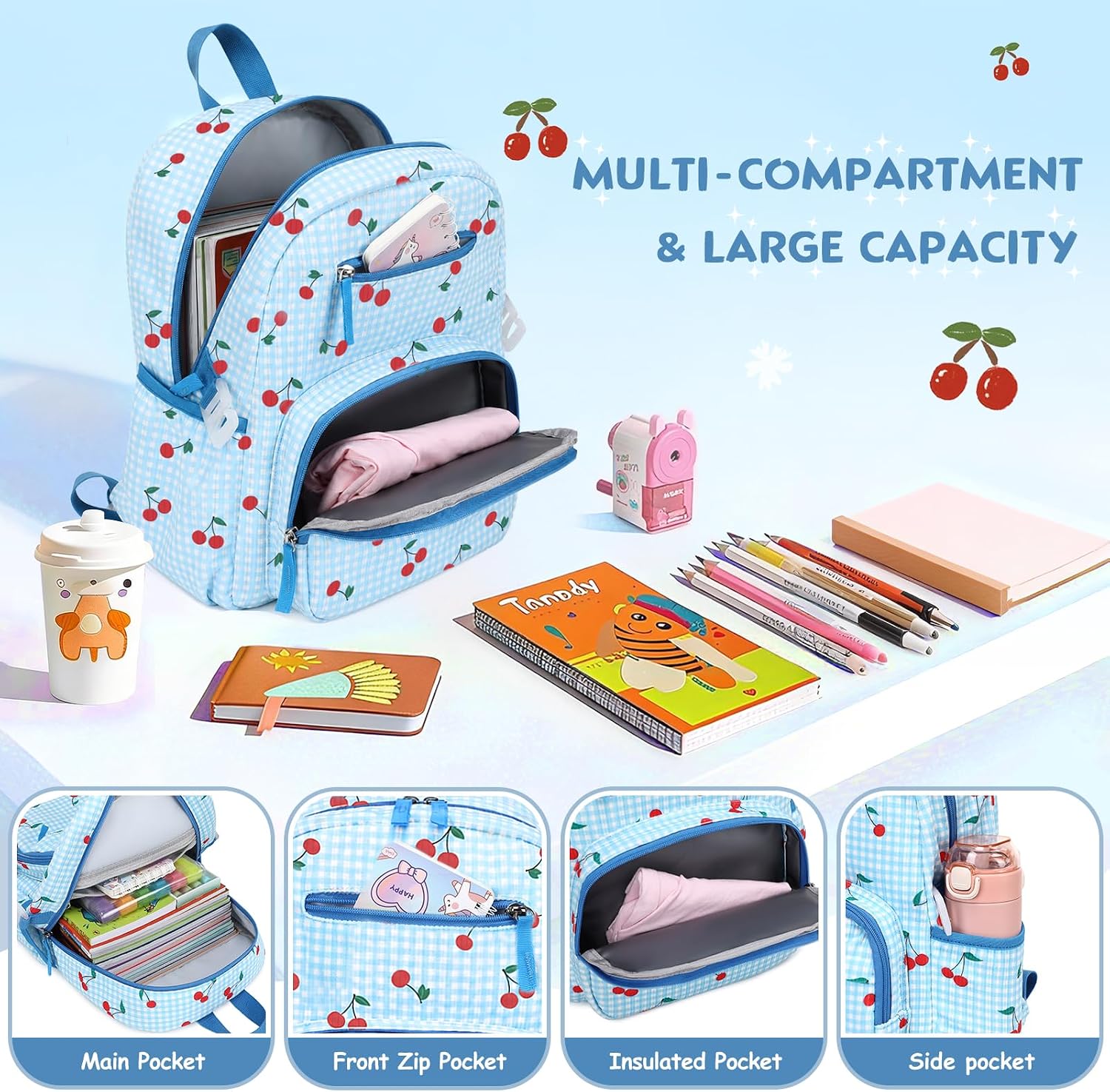 Corduroy Toddler Mini Backpack for Kids 2-3 Ages image 4