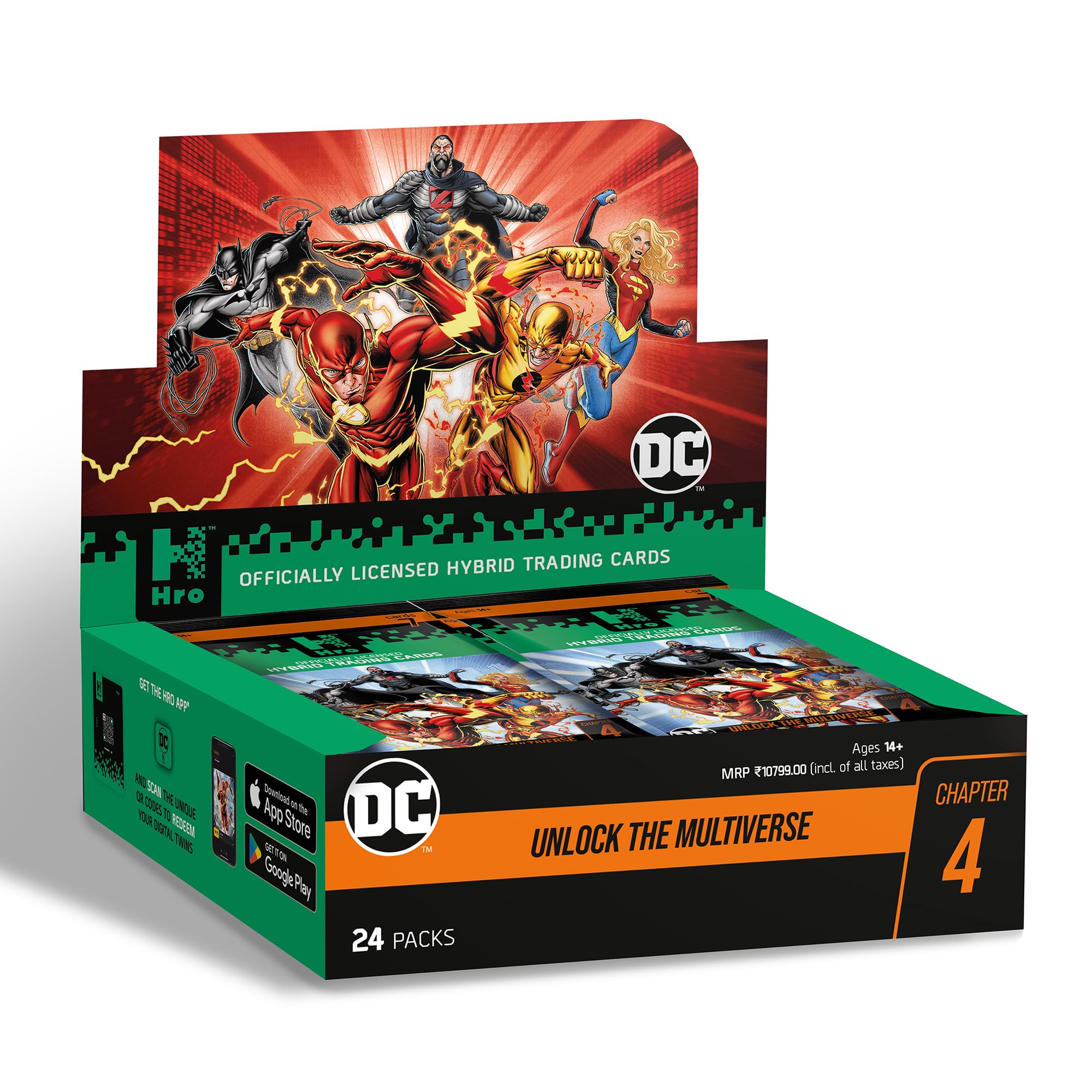 DC | Hro Chapter 4 Hybrid Trading Cards Collection: 24-Pack Mega Booster Box, 168 Cards