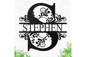 Custom Metal Name Signs | Monogram Monograms for the home