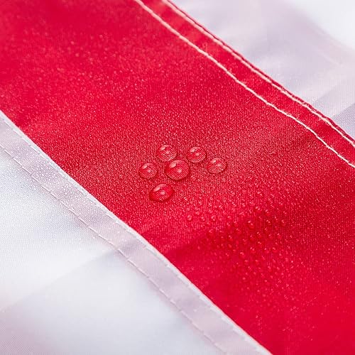 Miniatura 4 de Banderas estadounidenses de 3 x 5 pies para exteriores, de mayor duración, bandera estadounidense resistente con estrellas bordadas, rayas cosidas y