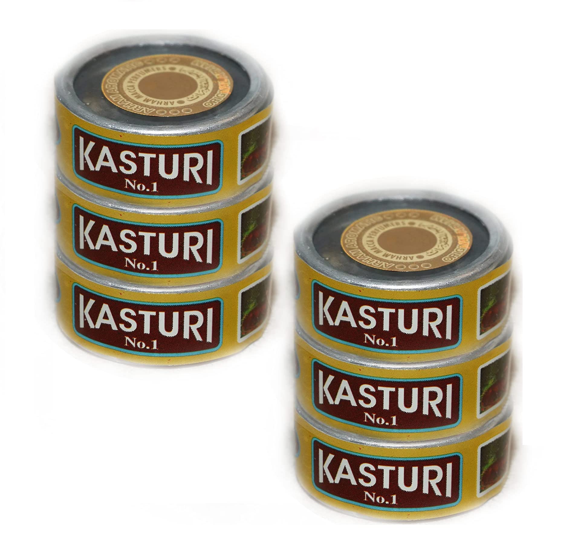Kasturi Paste Attar Long Lasting Unique Fragrance (PERFUME) Men & Women Herbal Attar (Pack Of 6)
