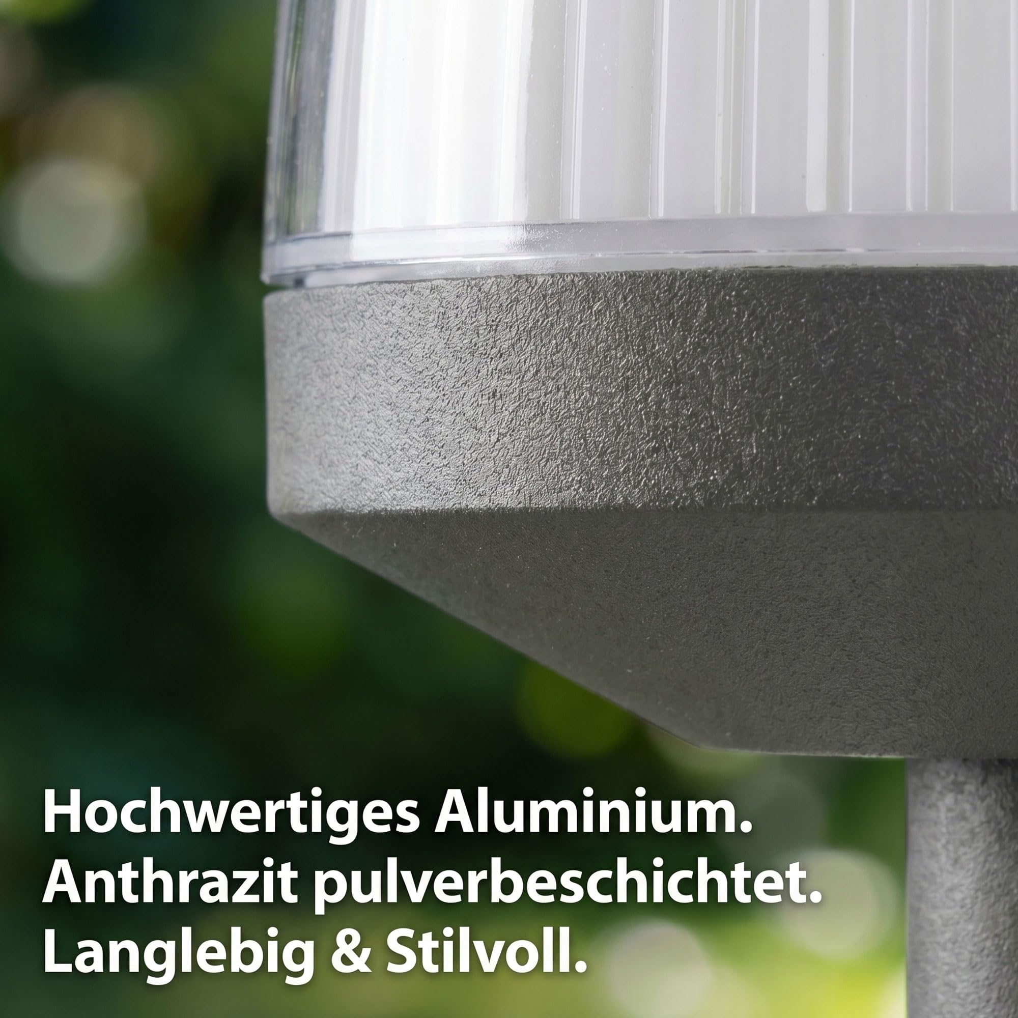 Maxkomfort Außenwandleuchte Anthrazit IP44 mit Bewegungsmelder für E27 LED (Max 25W) – Automatische Wandlampe aus Aluminium für mehr Sicherheit an Garten, Haustür & Fassade