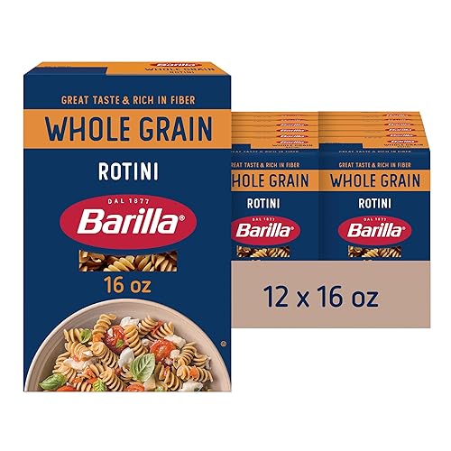 Barilla Pasta de grano entero, Rotini, 16 onzas (paquete de 12)