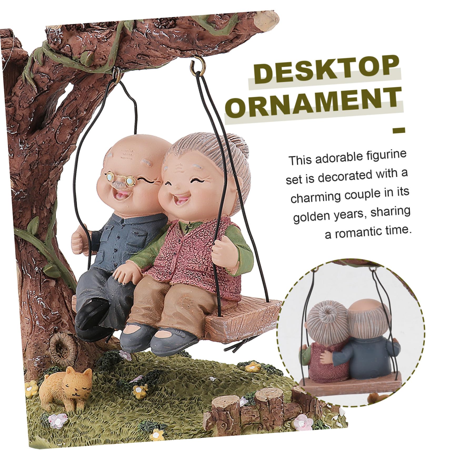 Figur Farbe Jubiläumsgeschenk als Zufällige Hochzeits mit Handgefertigtes Kunstharz Ornament Paar für Exquisiter Form Heimdekoration