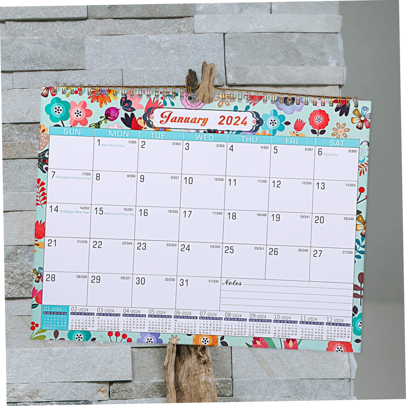 SEWACC 4stücke Countdown Wandkalender Englischer Monatskalender Mit Kreativen Hängenden Designs Für Zuhause Und Büro Für Notizen Und