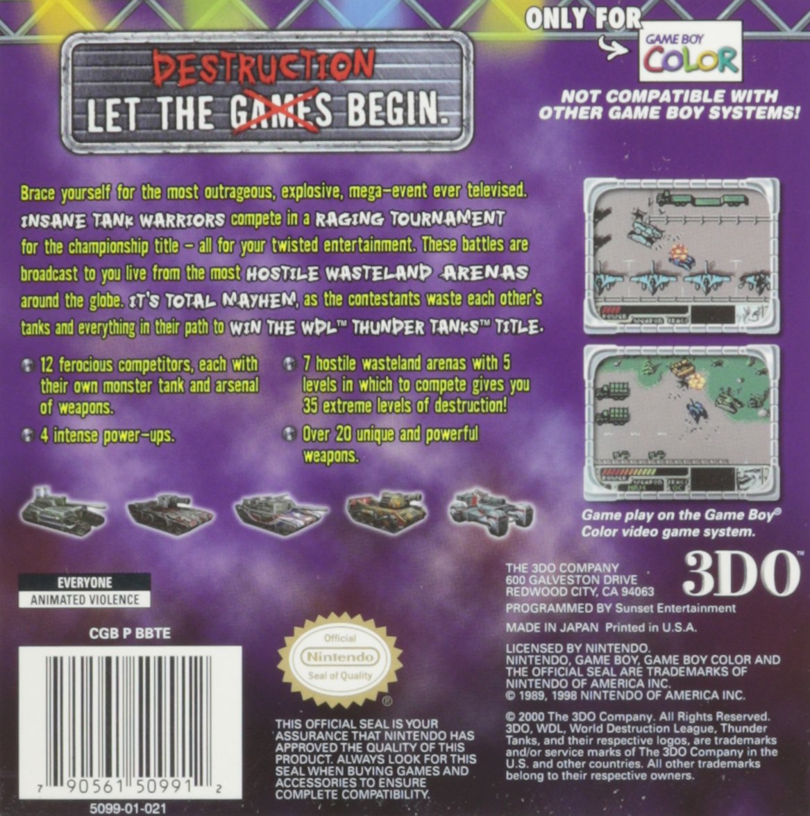 Amazon.com: World Destruction League: Thunder Tanks : Nintendo