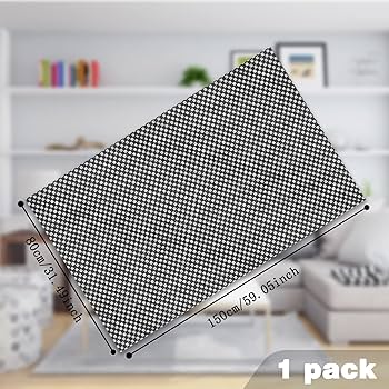 Fowong Non Slip Rug Underlay, 80 X 150cm PVC Rug Pads Multipurpose Anti Slip Rug Underlay Control Underlay Gripper For Home, Office, Car, Pallet, Drawer Liners - White