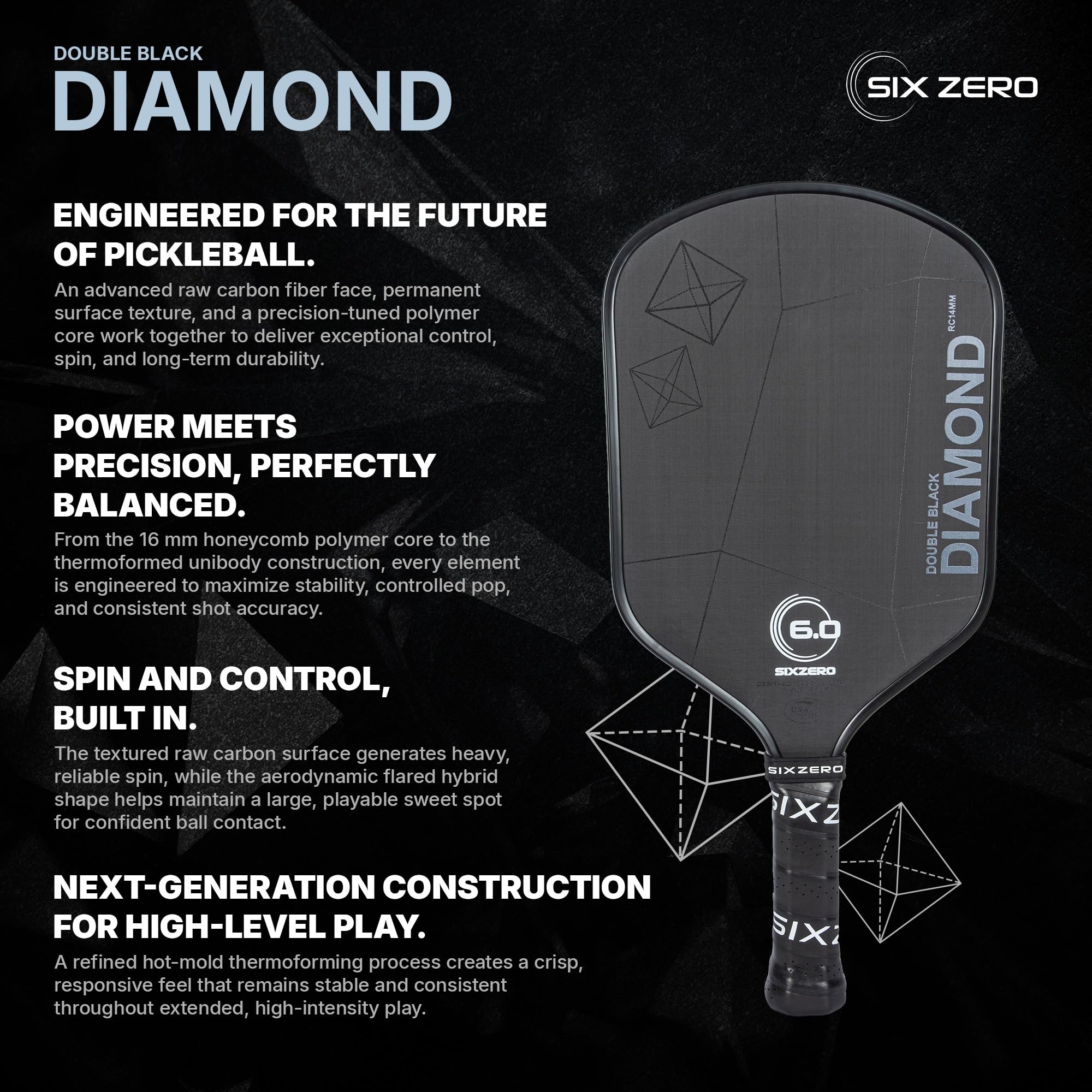 Amazon | Six Zero ダブルブラックダイヤモンドコントロールパドル