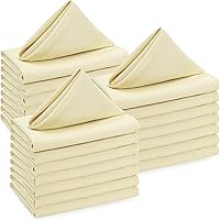 Vista 23 de Utopia Home Servilletas de tela blanca (paquete de 12, 17 x 17 pulgadas), servilletas de cena ideales para fiestas, bodas y almuerzos/cenas