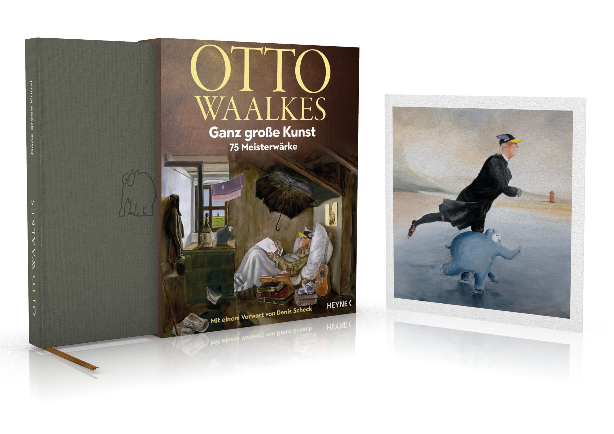 Ganz große Kunst: 75 Meisterwärke - Mit einem Vorwort von Denis Scheck - Nummerierte, handsignierte und limitierte Luxusausgabe im Prachtschuber mit Lesebändchen und einem beigelegten exklusiven Druck